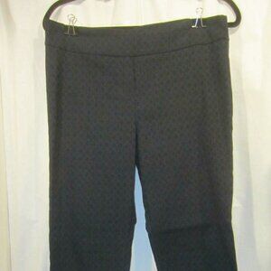 ERICA TAYLOR jacquard print straight leg pant Navy blue Women L